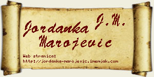 Jordanka Marojević vizit kartica
